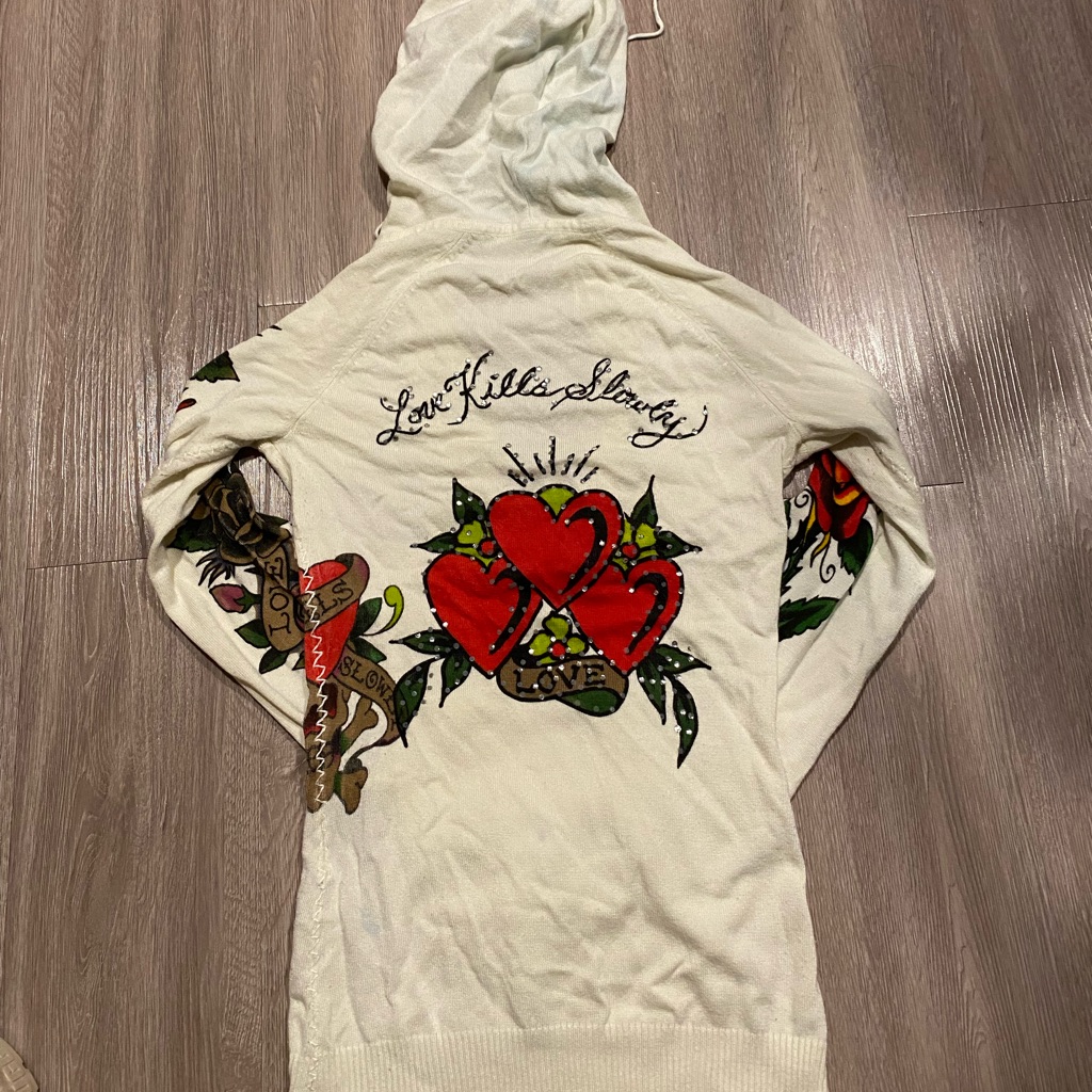Ed Hardy Long Sleeve Sweater/ Top.